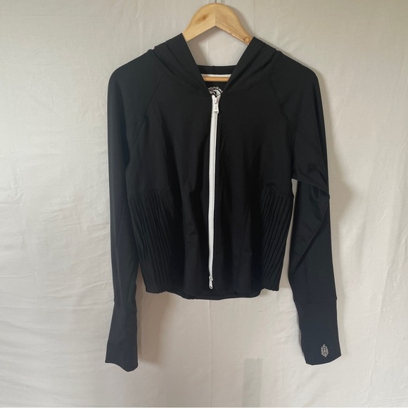 Free People Movement Playin’ for Keeps Track Jackets. Black and White XL - Picture 3 of 7